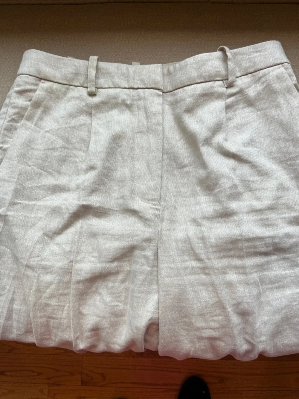 H&M Linen Blend Tailored Trpuser Pants Ankle Length  6